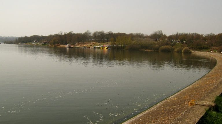 Bewl Water reservoir near Lamberhurst, Kent, the largest reservoir in South East England