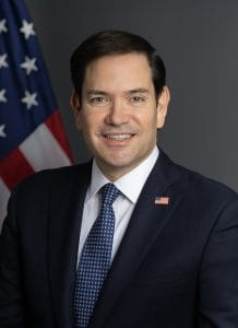 Official portrait of Marco Rubio, United States Secretary of State