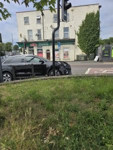 Crash blocks London Road junction in Strood, police at the scene