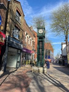 View along Chatham High Street in the Medway towns