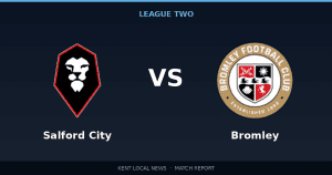 Bromley 2-0 Salford City: League Two match report