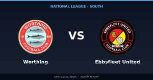 Ebbsfleet United 2-0 Worthing: National League - South match report
