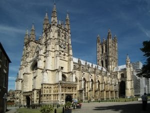 Canterbury Cathedral, exterior view of the Bell Harry tower