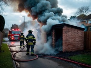 Shed Fire in Weavering Brought Under Control by Kent Fire and Rescue Service