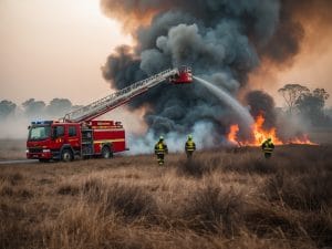 Grassland Fire in Gravesend Tackled by Kent Fire and Rescue Service
