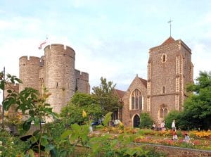 The Guildhall (former Church of the Holy Cross) and Westgate Towers, Canterbury