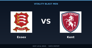 Kent 184/9 vs Essex 187/6: Vitality Blast Men match report