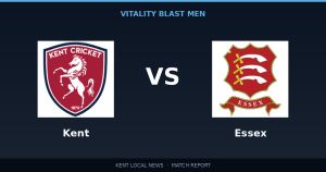 Kent 129/9 vs Essex 130/1: Vitality Blast Men match report