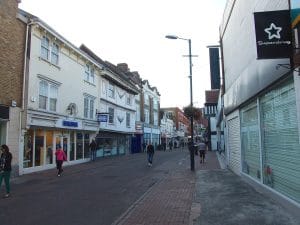 Week Street in Maidstone town centre, Kent