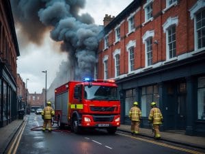 Commercial Building Fire Tackled in Maidstone Town Centre
