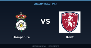 Kent 171 vs Hampshire 190/3: Vitality Blast Men match report