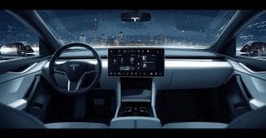 Tesla Previews Cybercab's 22-Inch Touchscreen and Planned Starlink V5 Connectivity