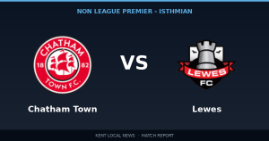 Chatham Town 3-2 Lewes: Non League Premier - Isthmian match report