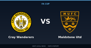 Maidstone United 1-1 Cray Wanderers: FA Cup match report