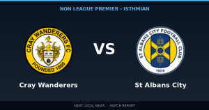 Cray Wanderers 3-3 St Albans City: Non League Premier - Isthmian match report