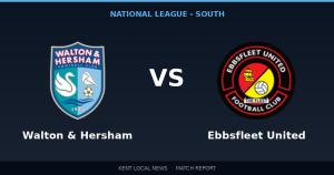 Ebbsfleet United 2-0 Walton & Hersham: National League - South match report